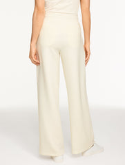 BLACK|IVORY|MANOR BLUE|TOFFEE BROWN AIRKNIT STRETCH WIDE LEG PANTS | Talbots outlet