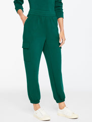 PINE GROVE AIRKNIT STRETCH RIBBED CARGO JOGGERS | Talbots outlet