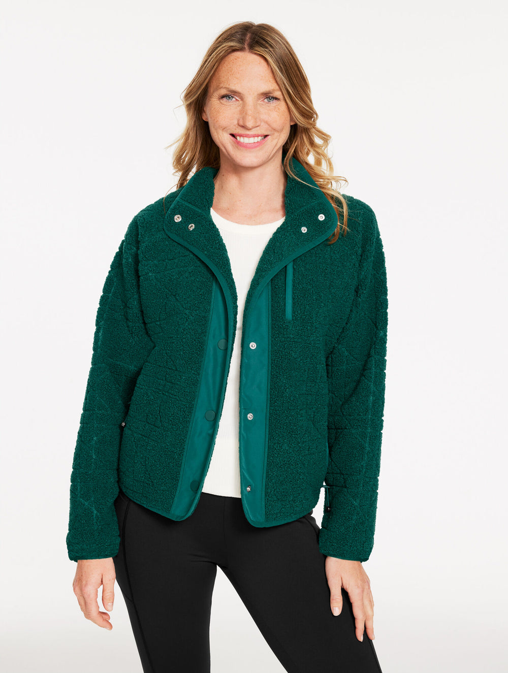 PINE GROVE EMBOSSED SHERPA JACKET | Talbots US