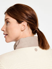 IVORY WOVEN TRIM SWEATER JACKET | Talbots discount