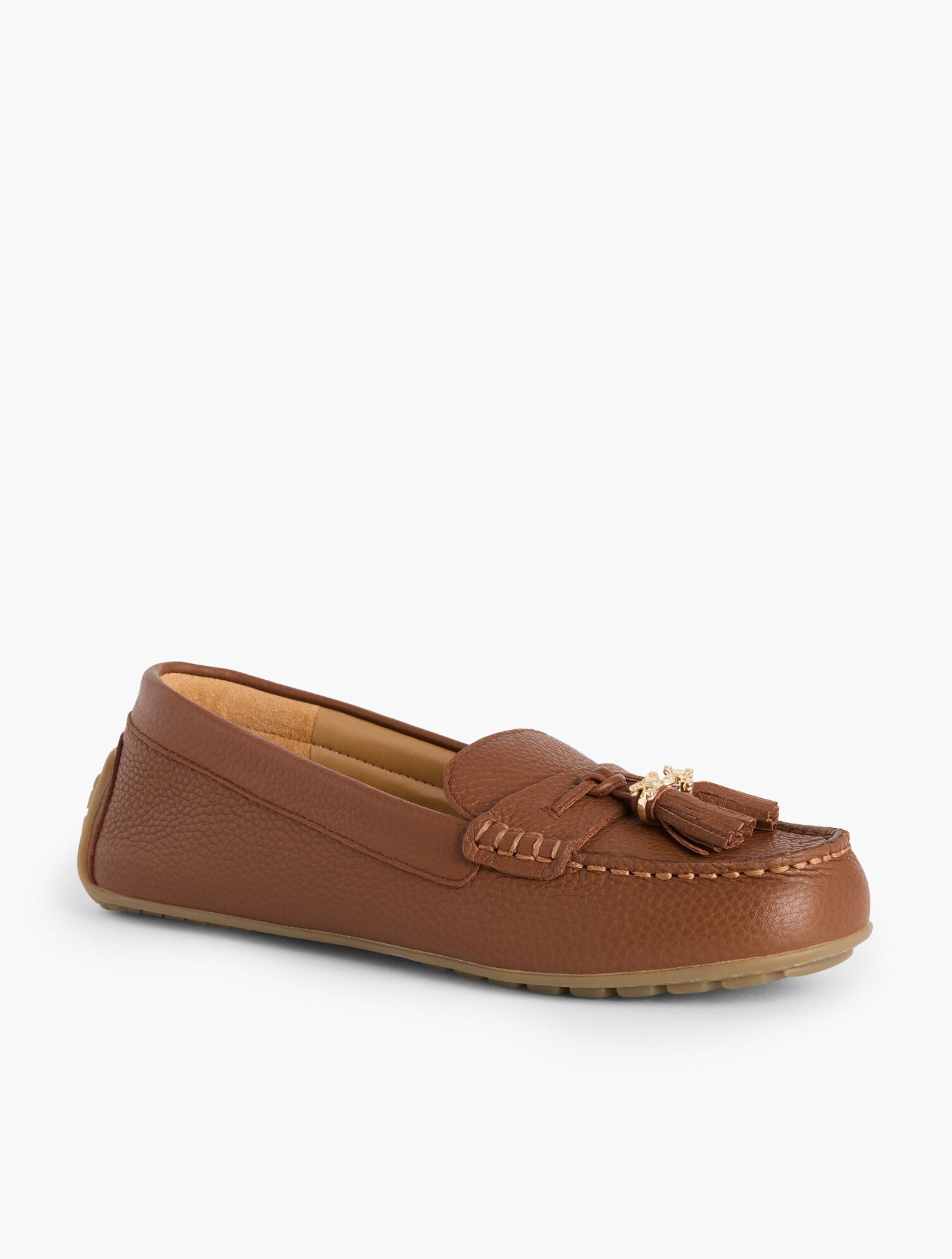 BLACK|COGNAC|INDIGO BLUE ARDEN DRIVING LOAFERS - PEBBLE LEATHER | Talbots on sale
