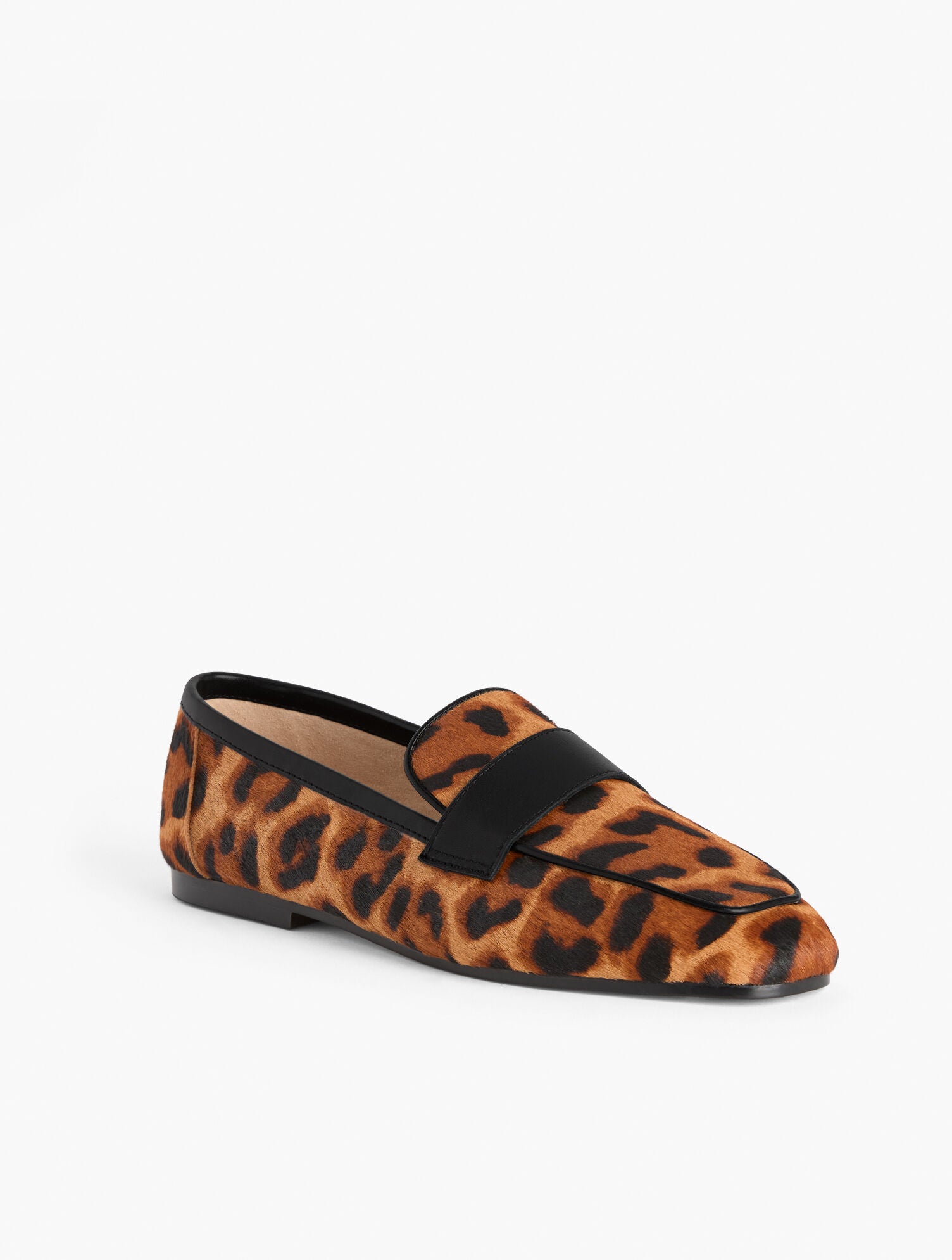 TAN MULTI AUDREY LOAFERS - LEOPARD CALF HAIR | Talbots discount