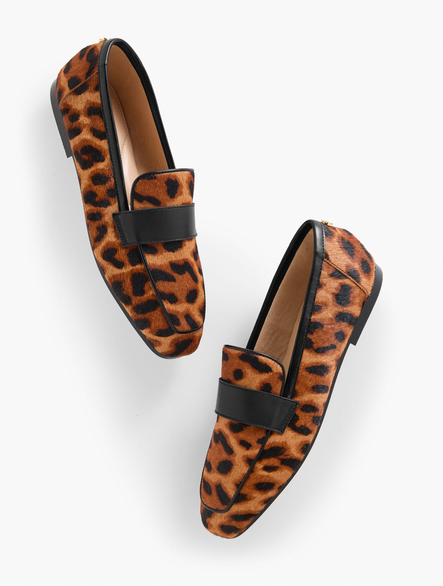 TAN MULTI AUDREY LOAFERS - LEOPARD CALF HAIR | Talbots discount