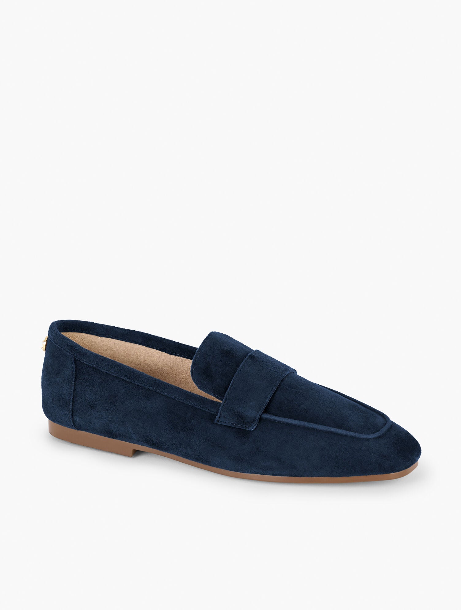 GOLDEN HONEY|INDIGO BLUE AUDREY SUEDE LOAFERS | Talbots for sale