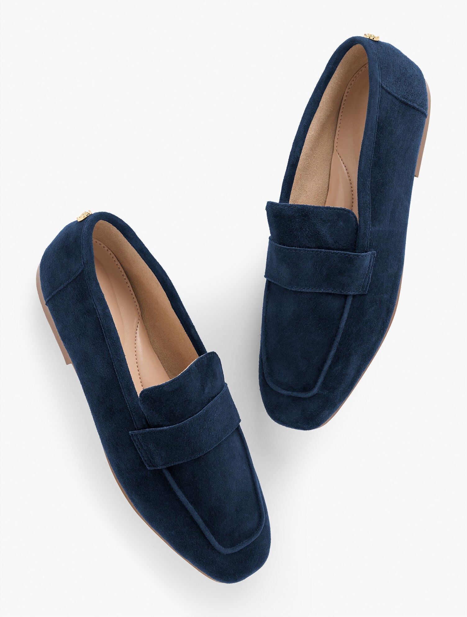 GOLDEN HONEY|INDIGO BLUE AUDREY SUEDE LOAFERS | Talbots for sale