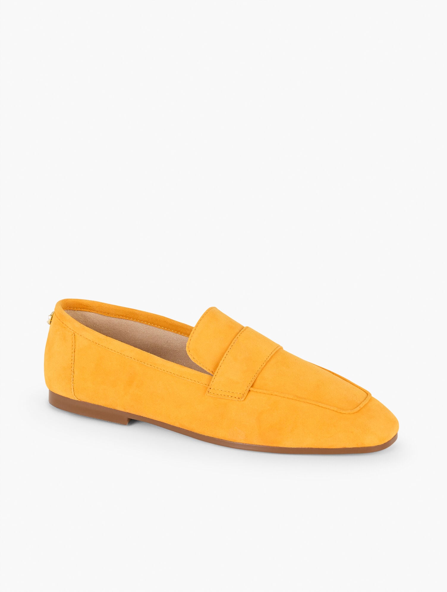 GOLDEN HONEY|INDIGO BLUE AUDREY SUEDE LOAFERS | Talbots for sale