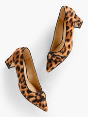 TAN MULTI EDITH FLARE HEEL PUMPS - LEOPARD CALF HAIR | Talbots near me