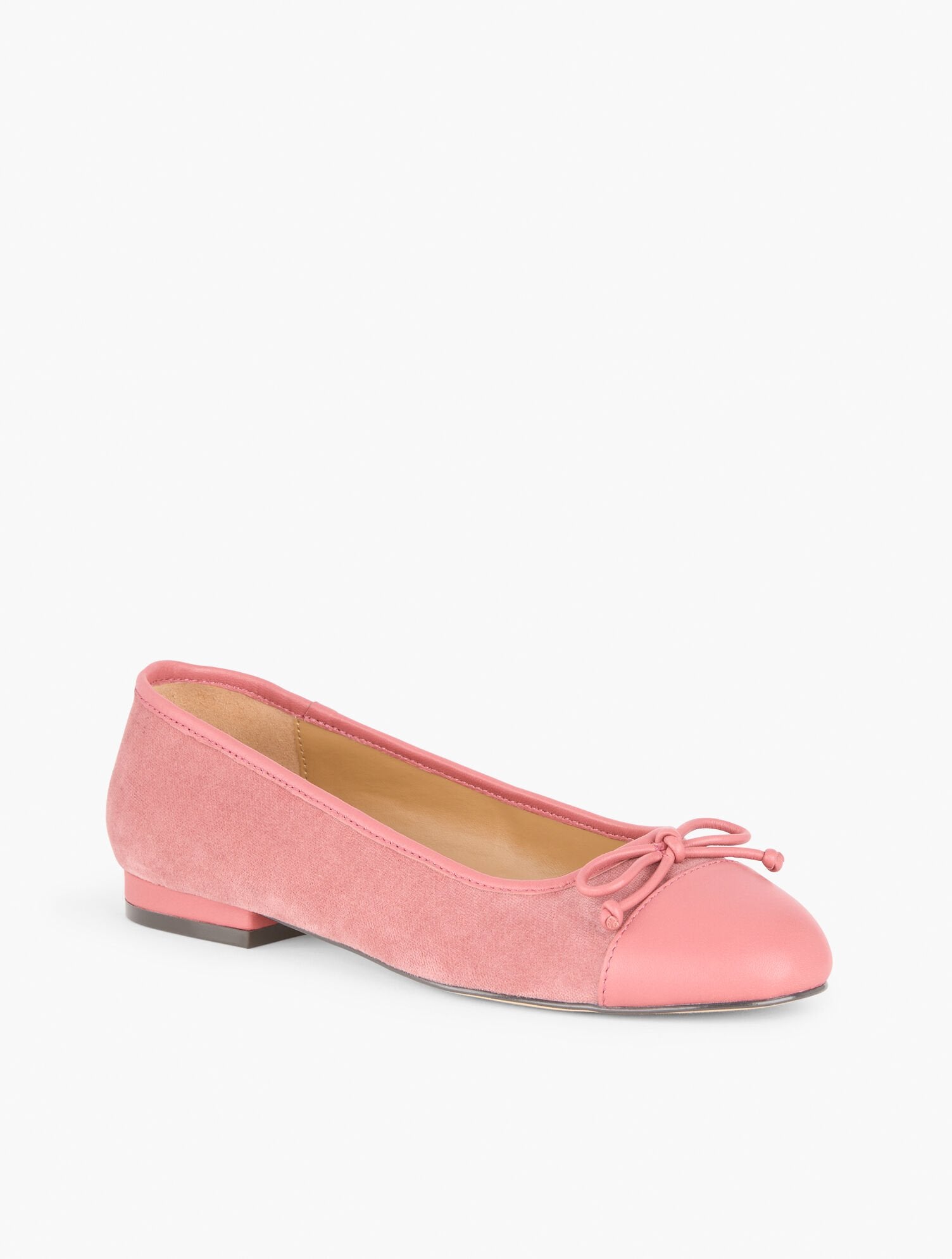 DUSTY MAUVE|INDIGO BLUE MADISON VELVETEEN BALLET FLATS | Talbots sale