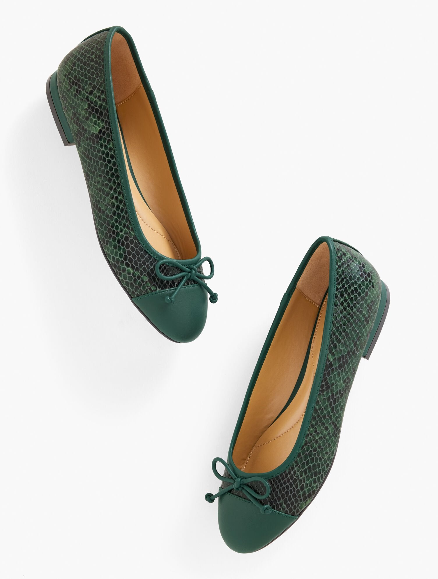 DARK PINE GROVE MADISON BALLET FLATS - CROC EMBOSSED | Talbots online