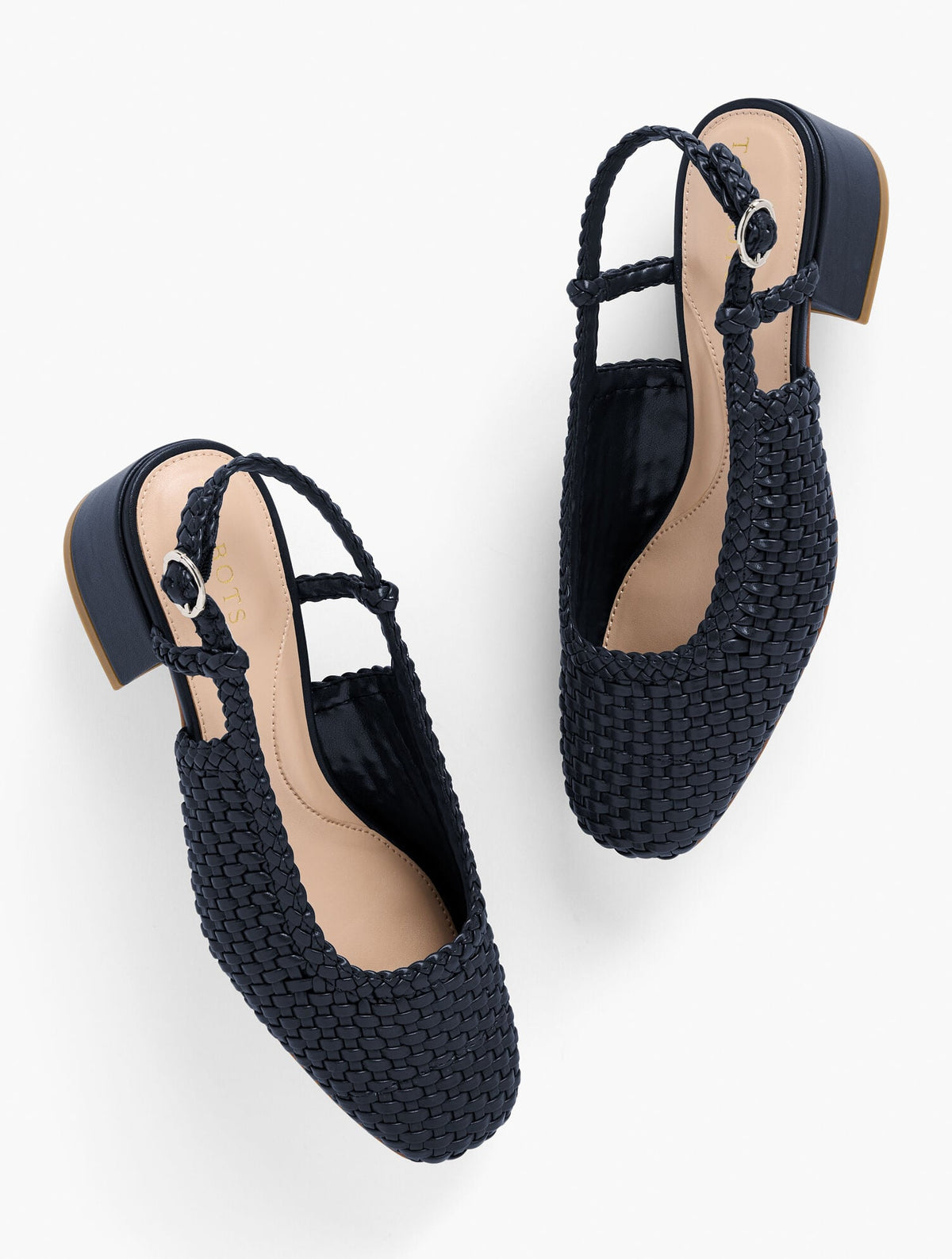 INDIGO BLUE MARLOW WOVEN SLINGBACK FLATS | Talbots sale