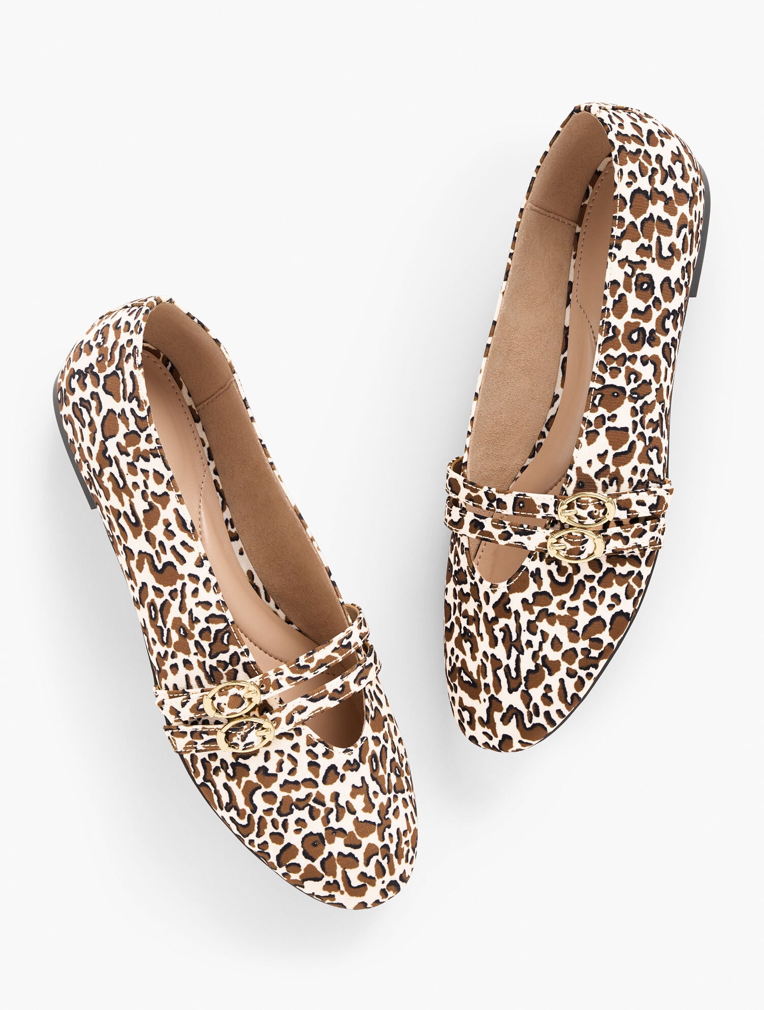 IVORY MULTI VERA LEOPARD MARY JANE BALLET FLATS | Talbots outlet
