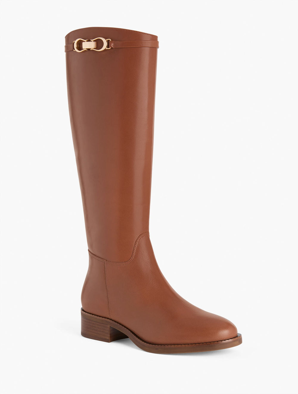 BLACK|COGNAC WAVERLY VACHETTA TALL RIDING BOOTS | Talbots US