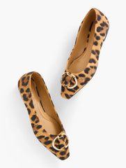 TAN MULTI WHITLEY ORNAMENT SUEDE BALLET FLATS - PRINTED | Talbots for sale