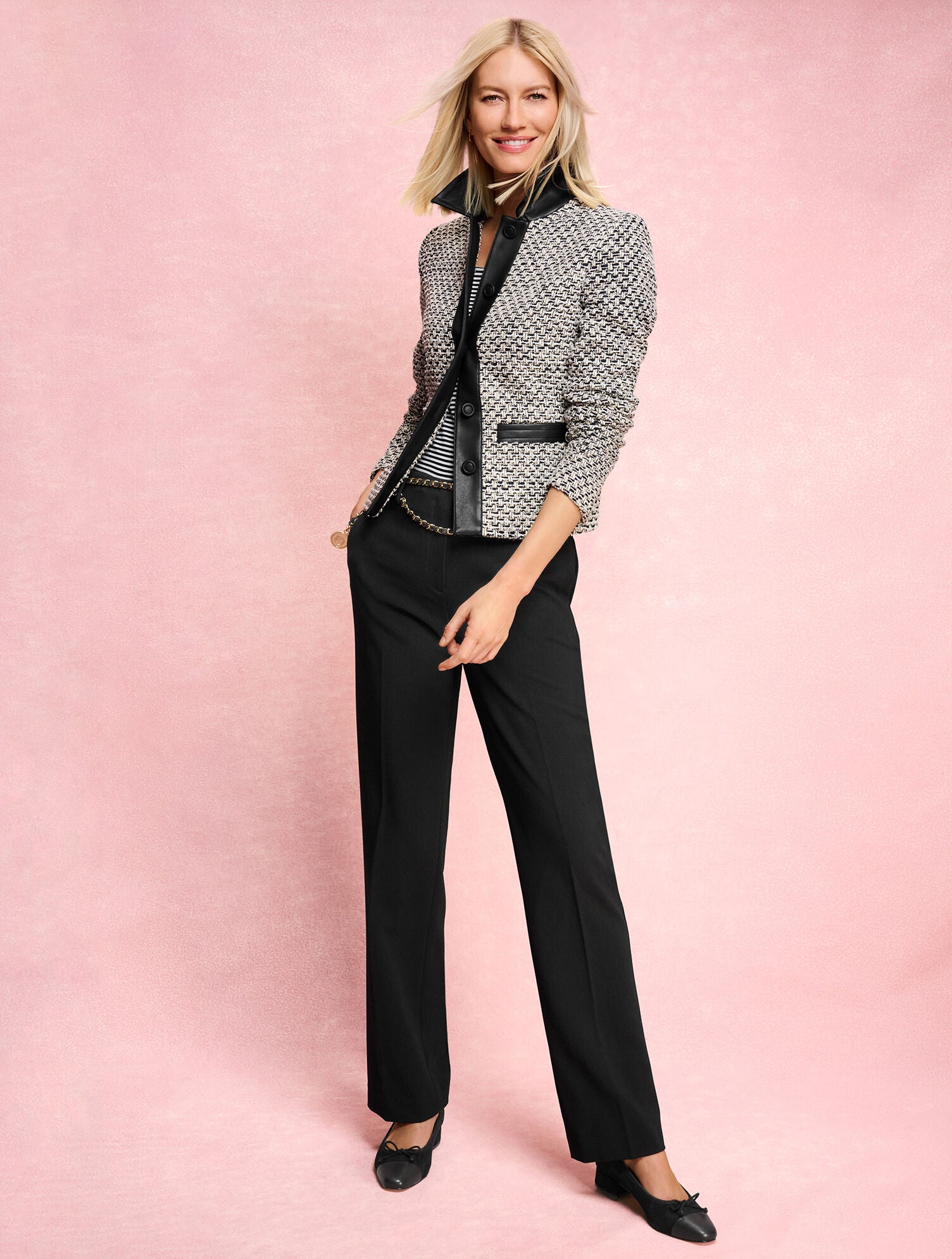 BLACK|BRIGHT APPLE VANESSA CAP TOE SUEDE BLOCK HEEL PUMPS | Talbots discount