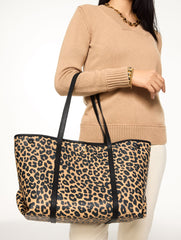TAN MULTI LEOPARD TOTE | Talbots near me