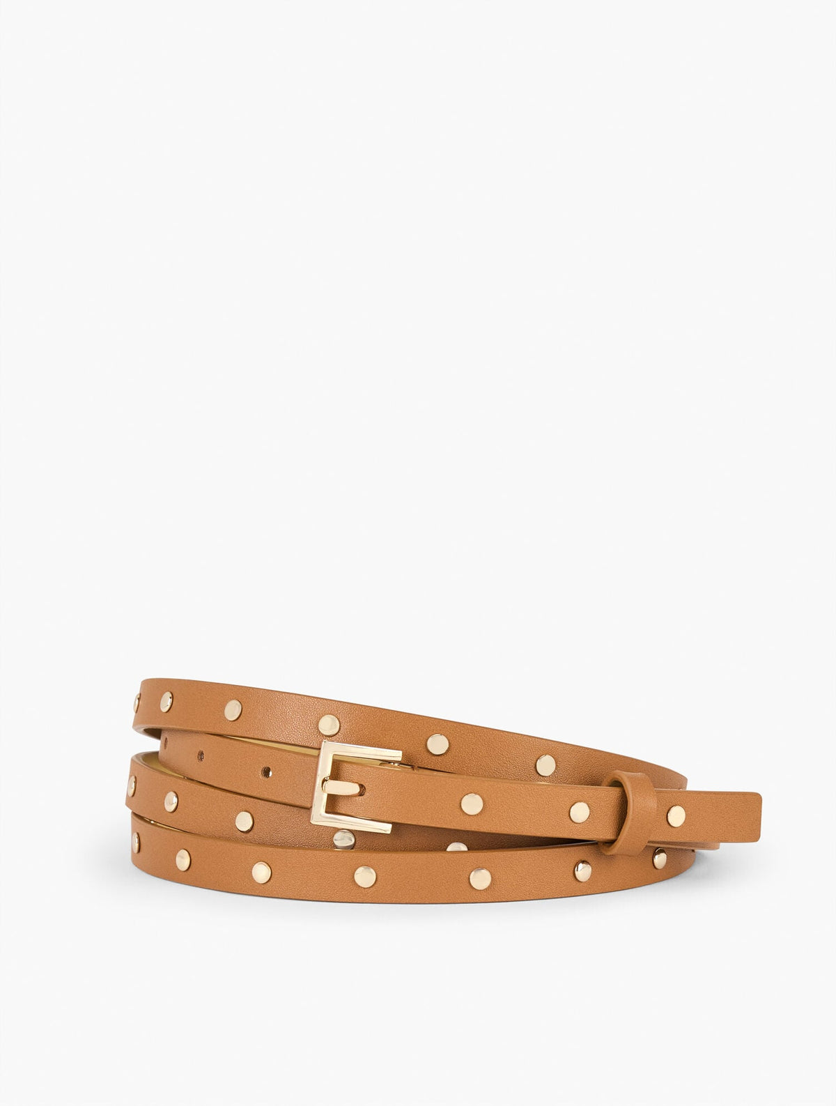HAVANA TAN|INDIGO BLUE|PORT WINE STUDDED DOUBLE WRAP LEATHER BELT | Talbots online