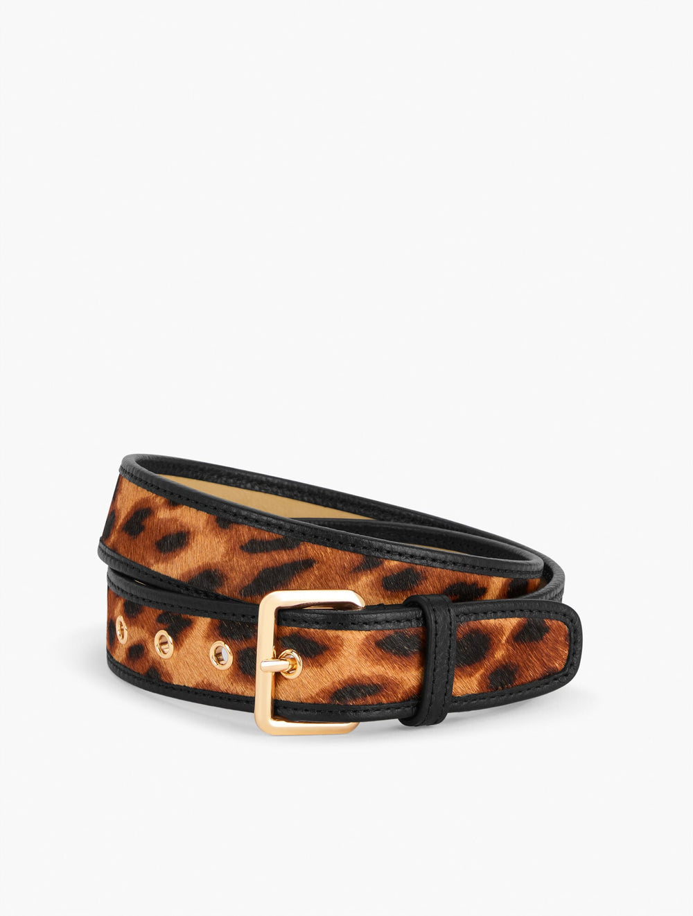 TAN MULTI LEOPARD CALF HAIR BELT | Talbots for sale