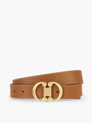 IVORY/SIERRA BROWN LEATHER REVERSIBLE BELT - LEOPARD | Talbots US