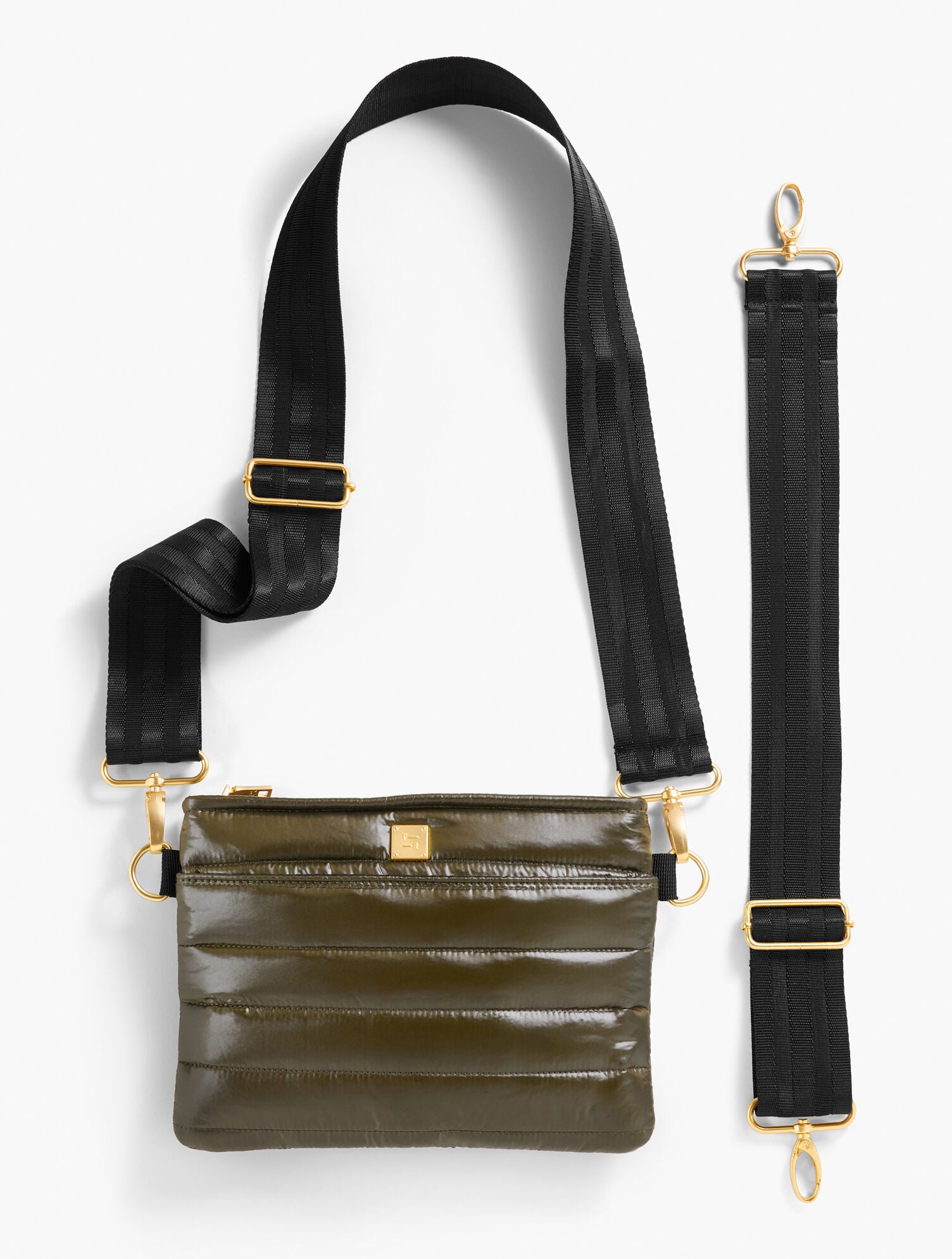 SHINY DARK OLIVE THINK ROYLN 2.0 BUM BAG - SHINY | Talbots online