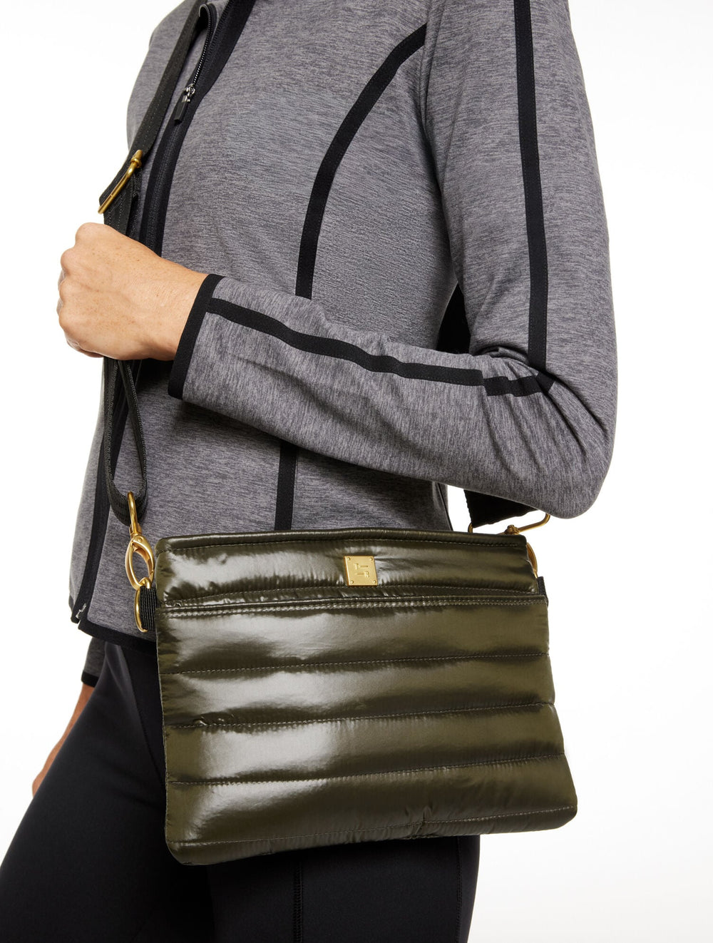 SHINY DARK OLIVE THINK ROYLN 2.0 BUM BAG - SHINY | Talbots online