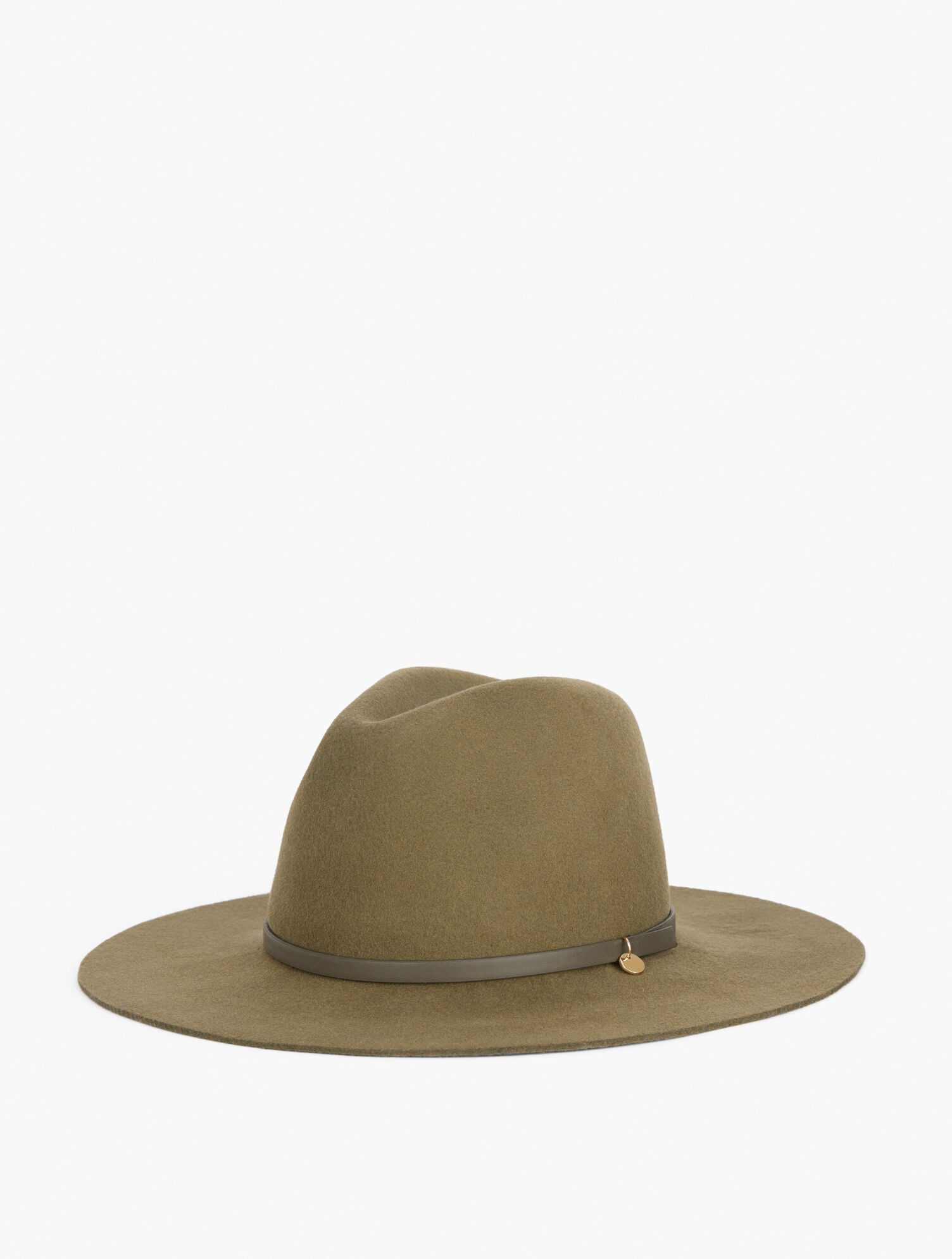 OAK MOSS|LIGHT CHESTNUT WOOL FELT FEDORA | Talbots sale