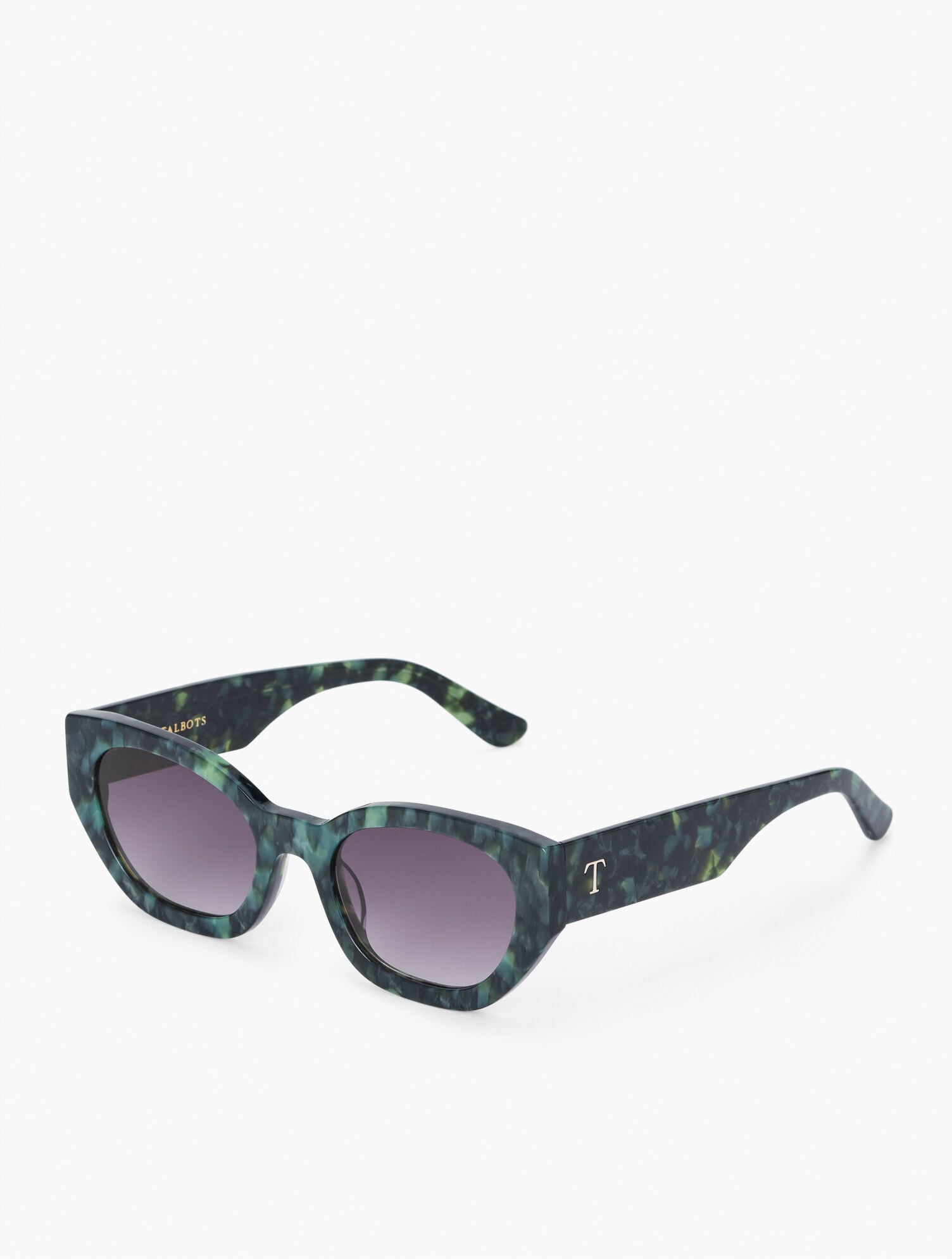 MALACHITE DEMI BRENDA DEMI CAT EYE SUNGLASSES | Talbots US