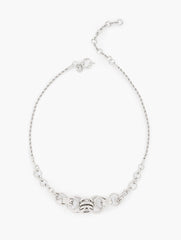 SILVER INTERLOCK SCULPTURAL NECKLACE | Talbots sale