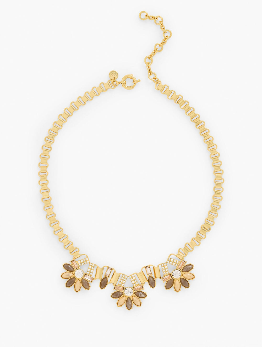 LIGHT CHESTNUT/GOLD BOOK CHAIN NECKLACE | Talbots outlet