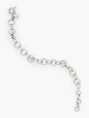 SILVER INTERLOCK SCULPTURAL BRACELET | Talbots outlet