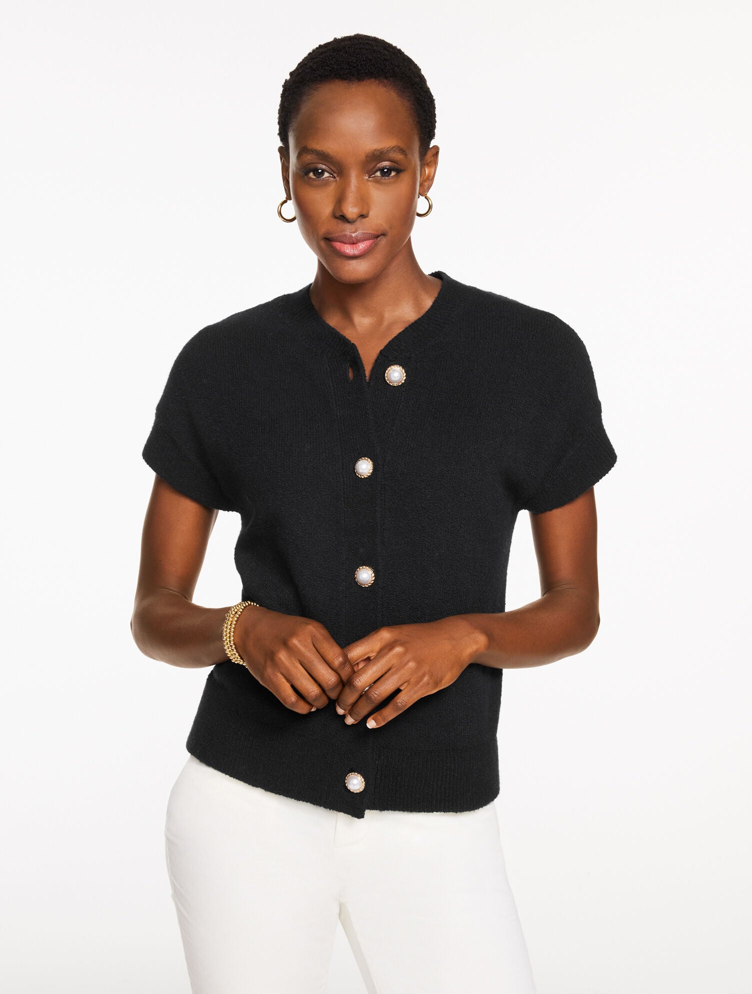 BLACK PLUS EXCLUSIVE DROP SHOULDER SWEATER VEST | Talbots discount