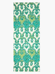 LUSH GREEN MULTI WATERCOLOR DAMASK OBLONG SCARF | Talbots online