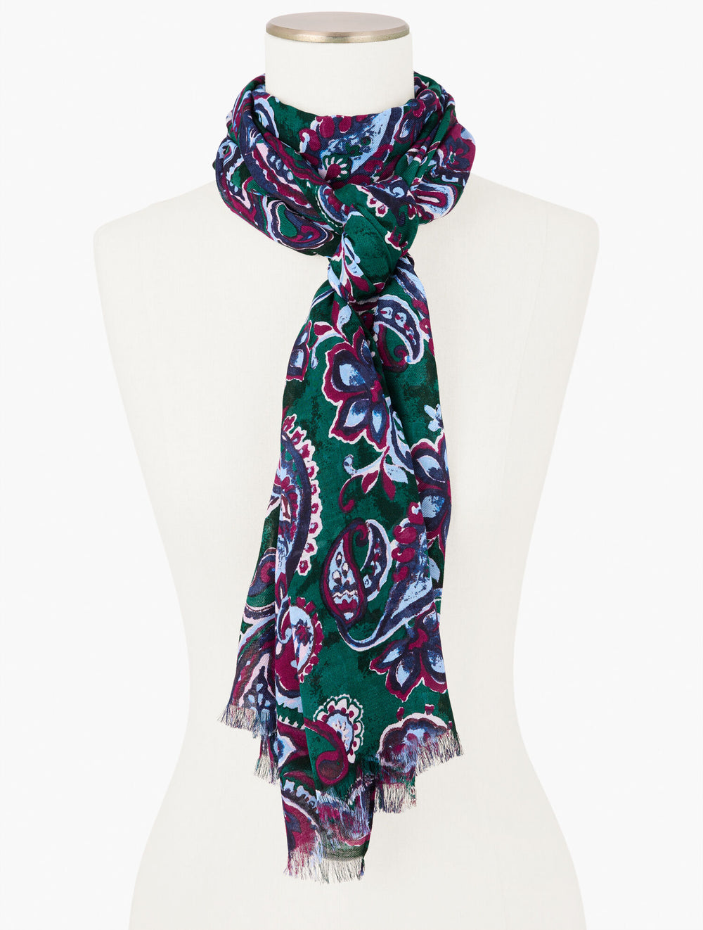 PINE GROVE MULTI PICCADILLY PAISLEY OBLONG SCARF | Talbots US