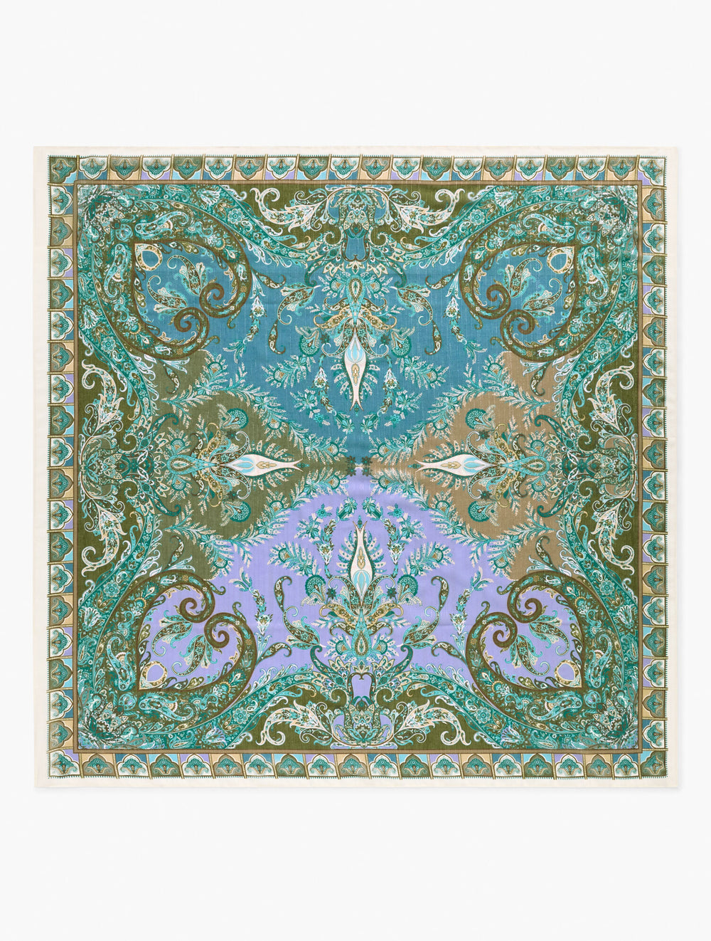 IVORY MULTI ECHO PAISLEY OVERSIZED SQUARE SCARF | Talbots for sale