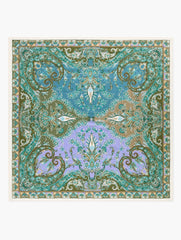 IVORY MULTI ECHO PAISLEY OVERSIZED SQUARE SCARF | Talbots online
