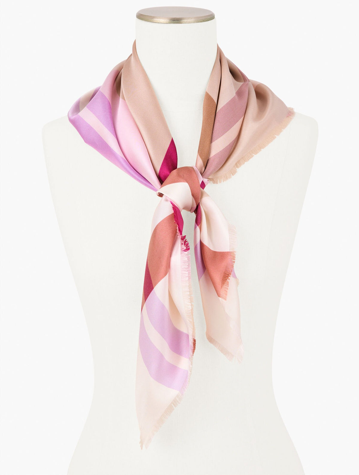 IVORY MULTI ECHO PLAID SQUARE SCARF | Talbots US