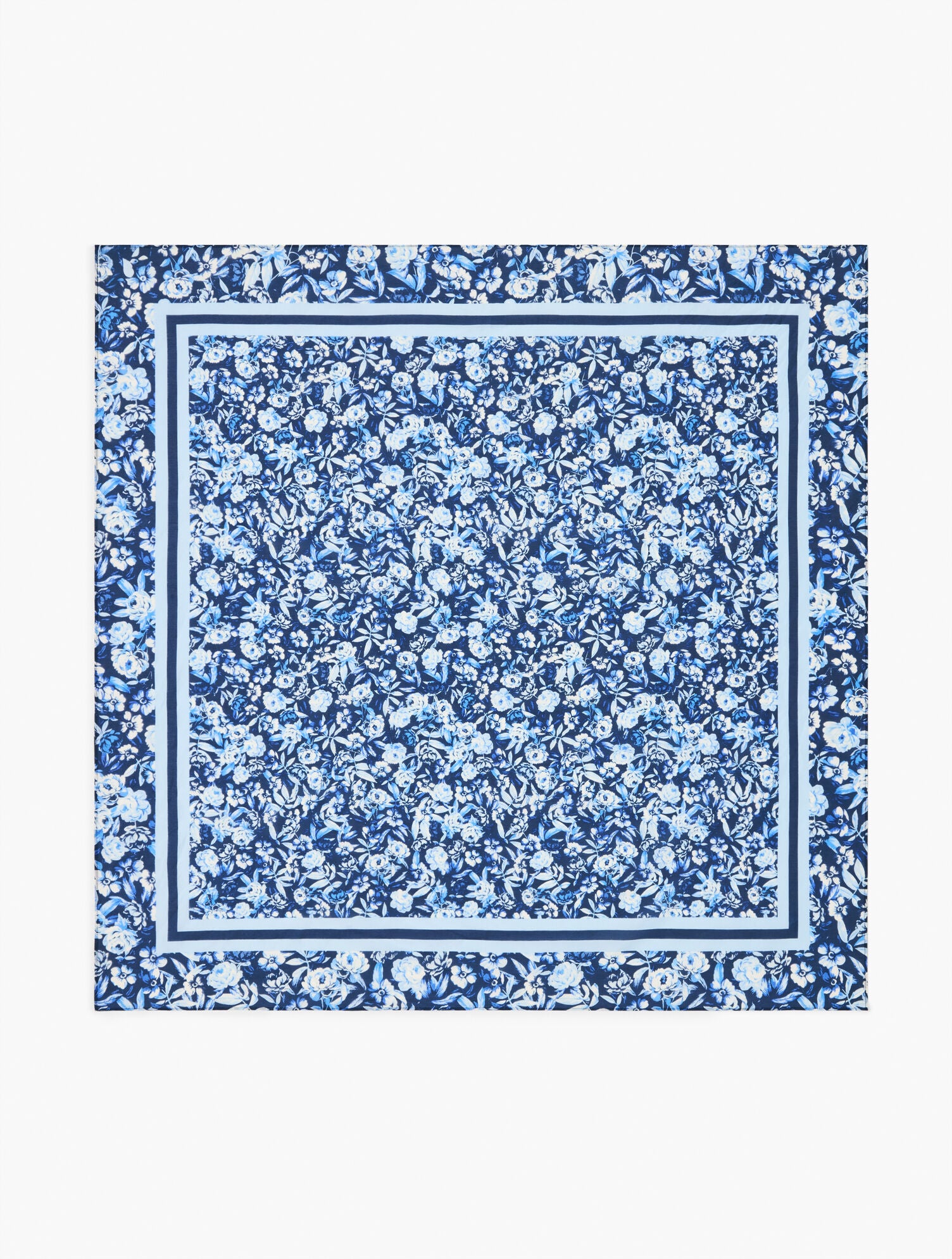 INDIA INK MULTI RAVISHING FLORAL SQUARE SCARF | Talbots for sale