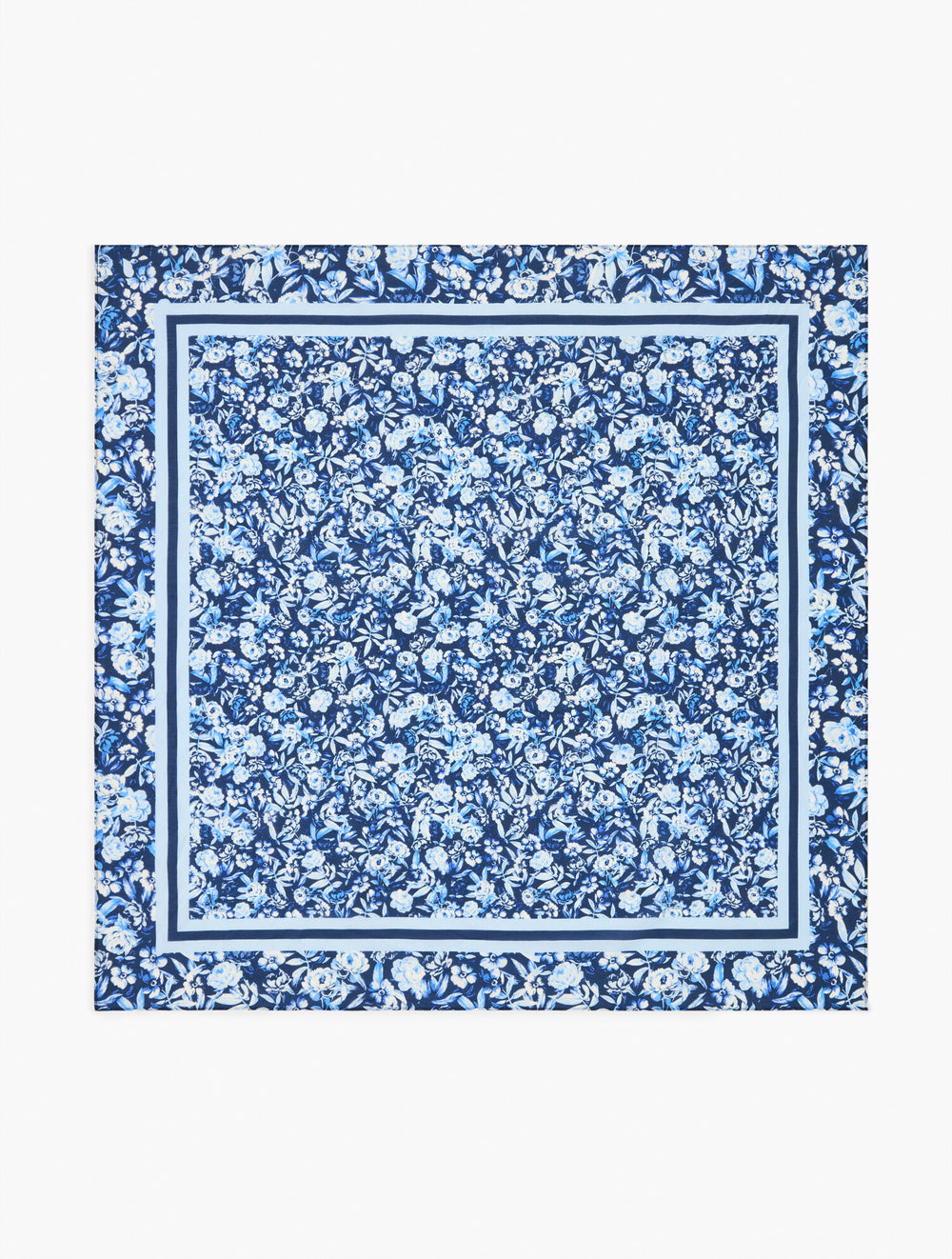 INDIA INK MULTI RAVISHING FLORAL SQUARE SCARF | Talbots for sale
