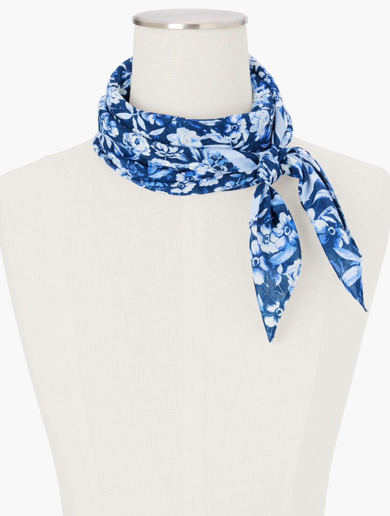 INDIA INK MULTI RAVISHING FLORAL SQUARE SCARF | Talbots for sale
