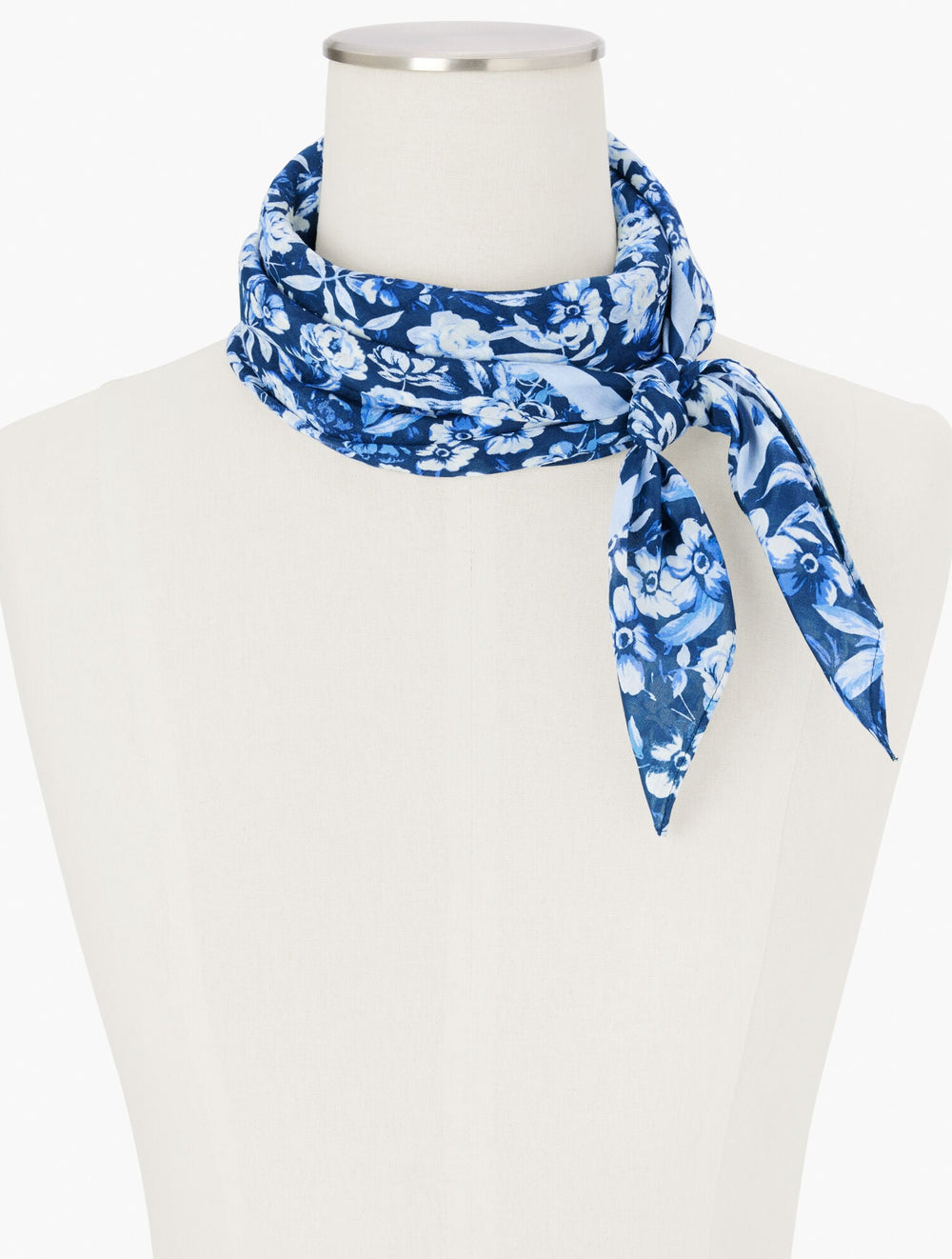 INDIA INK MULTI RAVISHING FLORAL SQUARE SCARF | Talbots for sale