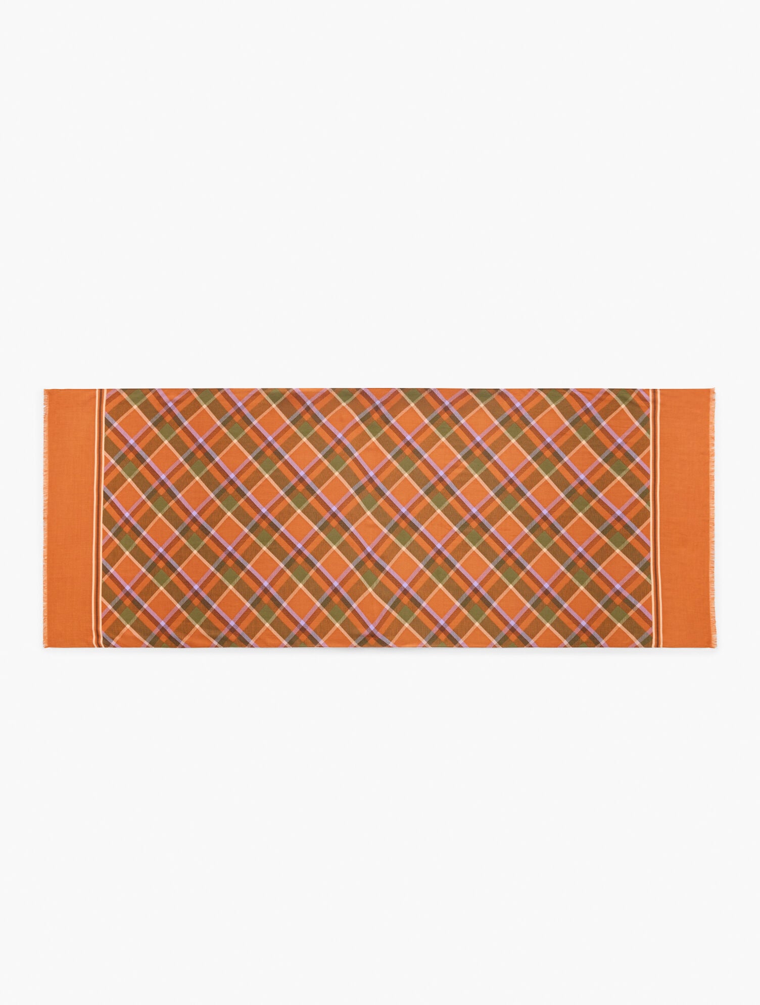 ACORN BROWN MULTI KELLYNCH PLAID OBLONG SCARF | Talbots discount