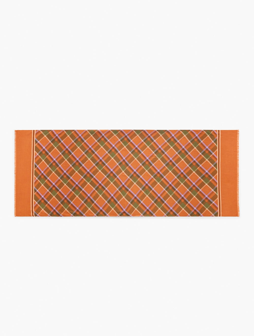 ACORN BROWN MULTI KELLYNCH PLAID OBLONG SCARF | Talbots discount