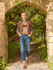 SAPPHIRE LAKE WASH DENIM BUTTON FRONT SHIRT | Talbots for sale