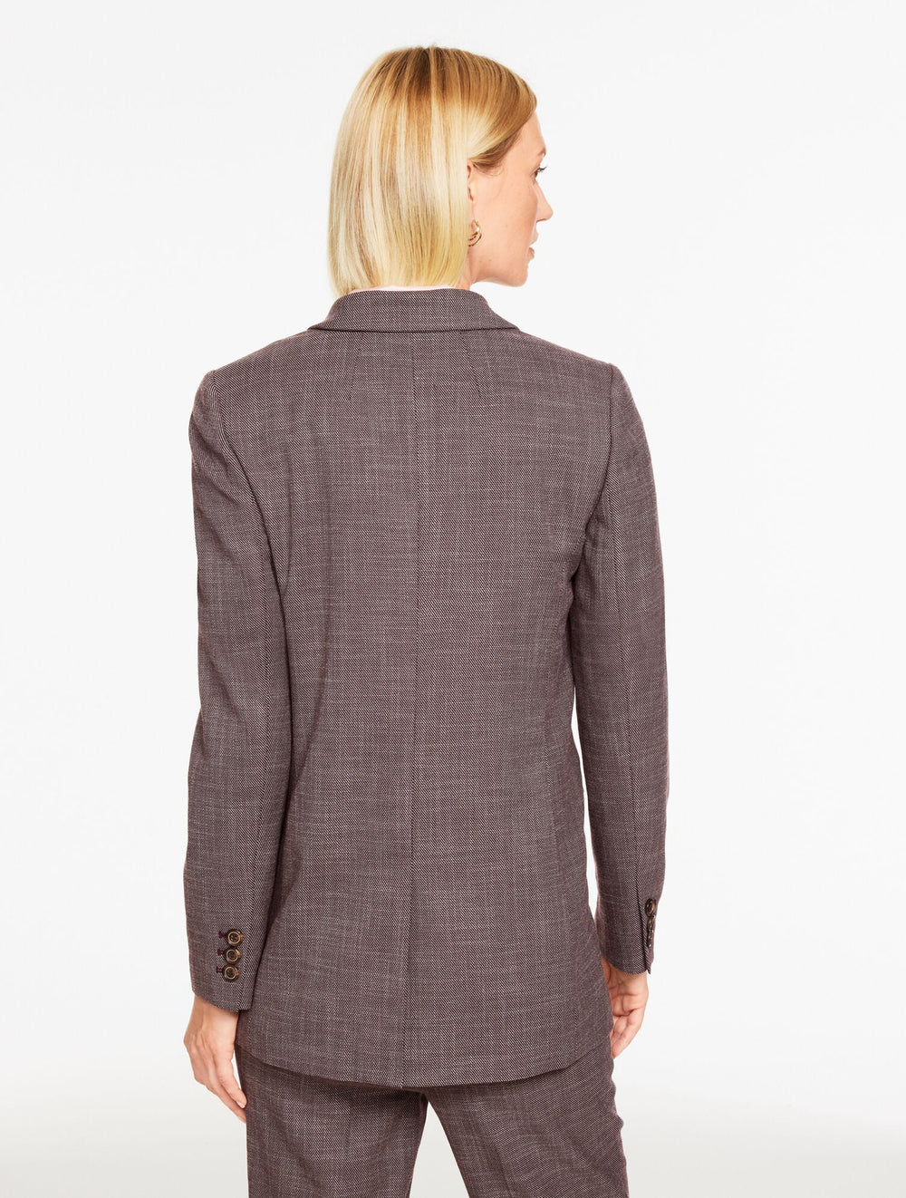 AUBERGINE CITY TWILL BLAZER - AUBERGINE | Talbots US