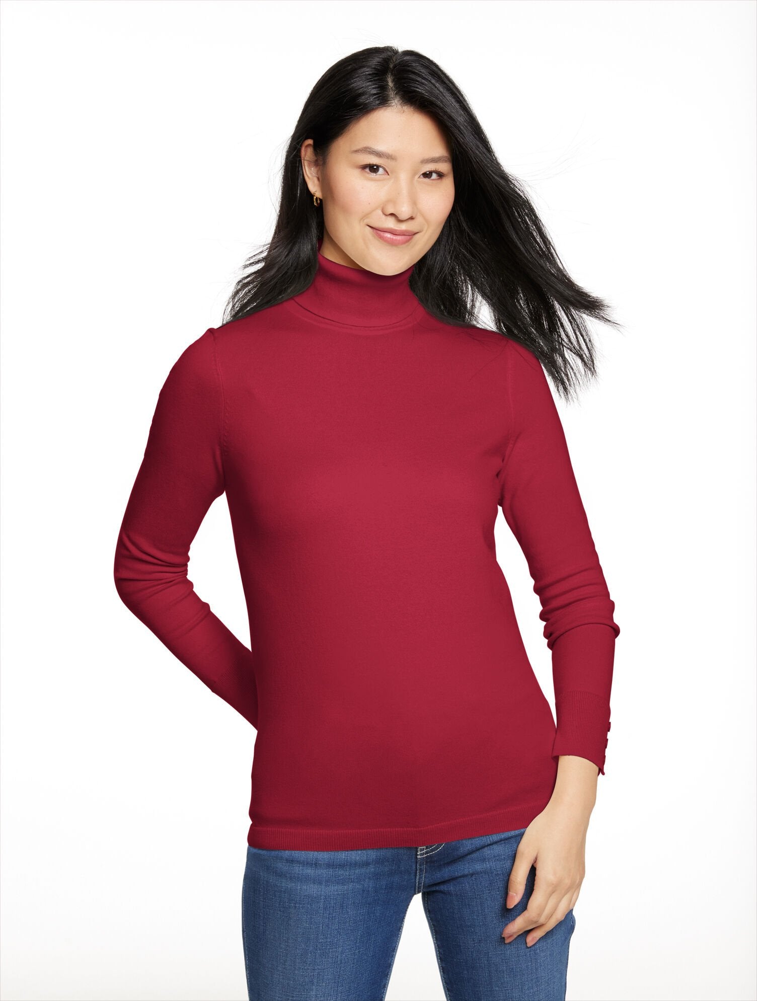 BLACK|BRILLIANT PURPLE|IVORY|MOONLIGHT BLUE|OAKMOSS|PINEGROVE|PORT WINE|RED POP|VIOLET ROSE PERFECT TURTLENECK | Talbots online