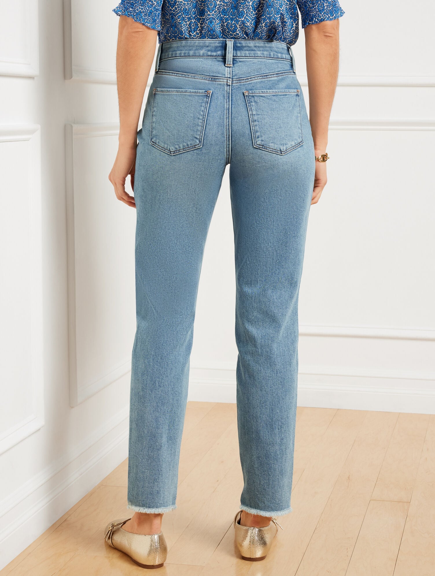 MAREA WASH SLIM ANKLE STEP HEM JEANS - MAREA WASH | Talbots discount