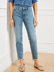 MAREA WASH SLIM ANKLE STEP HEM JEANS - MAREA WASH | Talbots discount