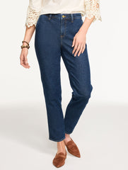 WYCKOFF WASH SLIM STRAIGHT ANKLE JEANS - WYCKOFF WASH | Talbots online