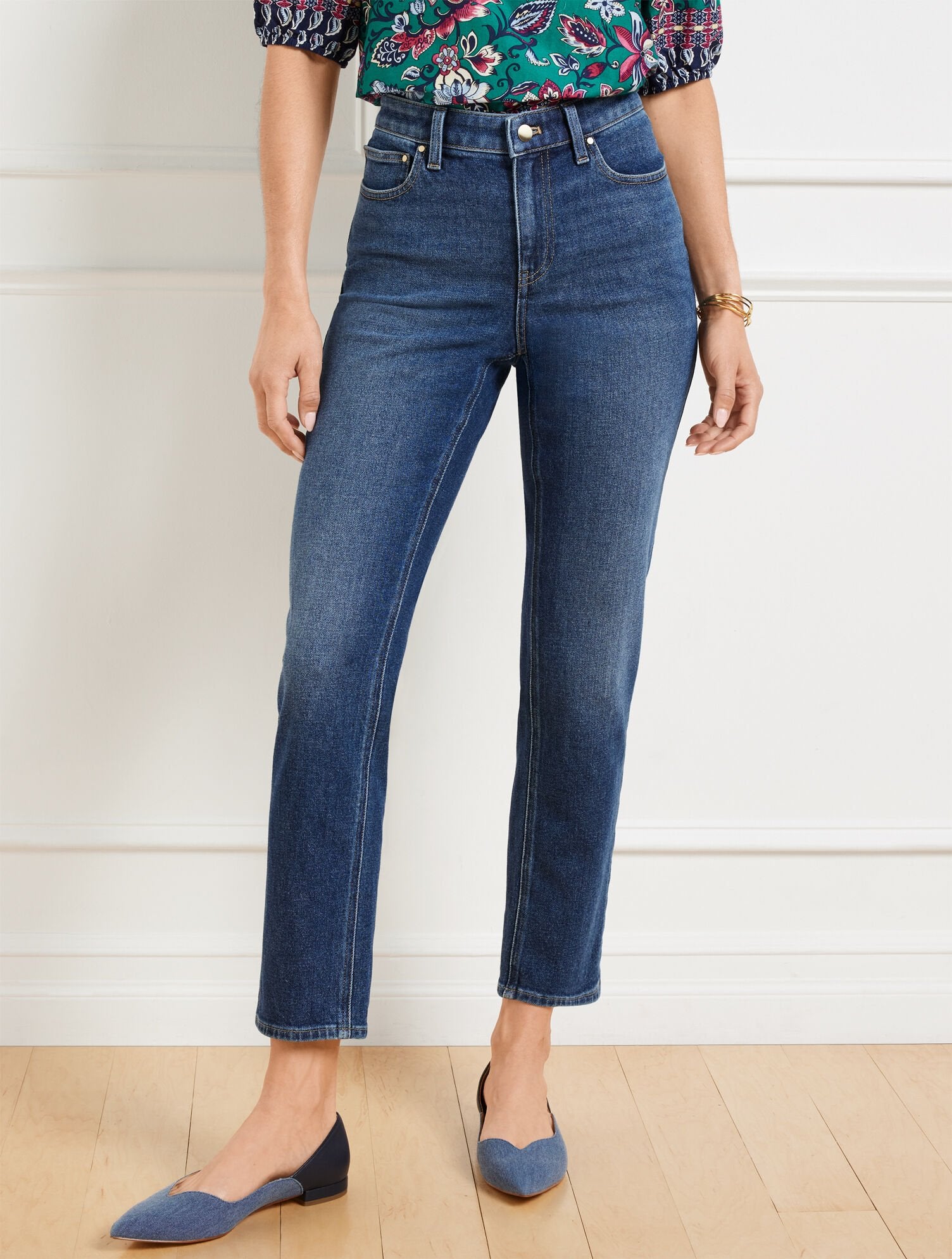 PENELOPE WASH SLIM STRAIGHT ANKLE JEANS - PENELOPE WASH | Talbots near me