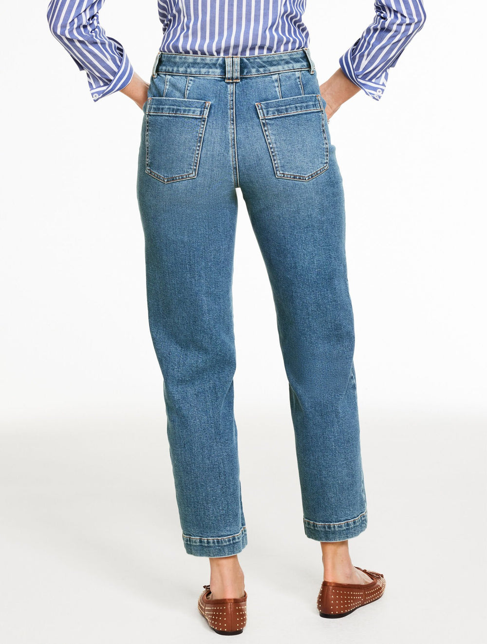CORTLANDT WASH STRAIGHT ANKLE JEANS - CORTLANDT WASH | Talbots for sale