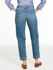CORTLANDT WASH STRAIGHT ANKLE JEANS - CORTLANDT WASH | Talbots for sale